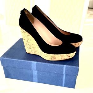 Stuart Weitzman Corkswoon Suede  Wedge Size 6